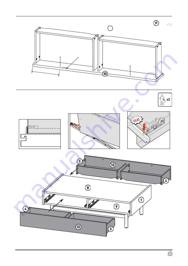 Habitat Milla 817570 Assembly Instructions Manual Download Page 16