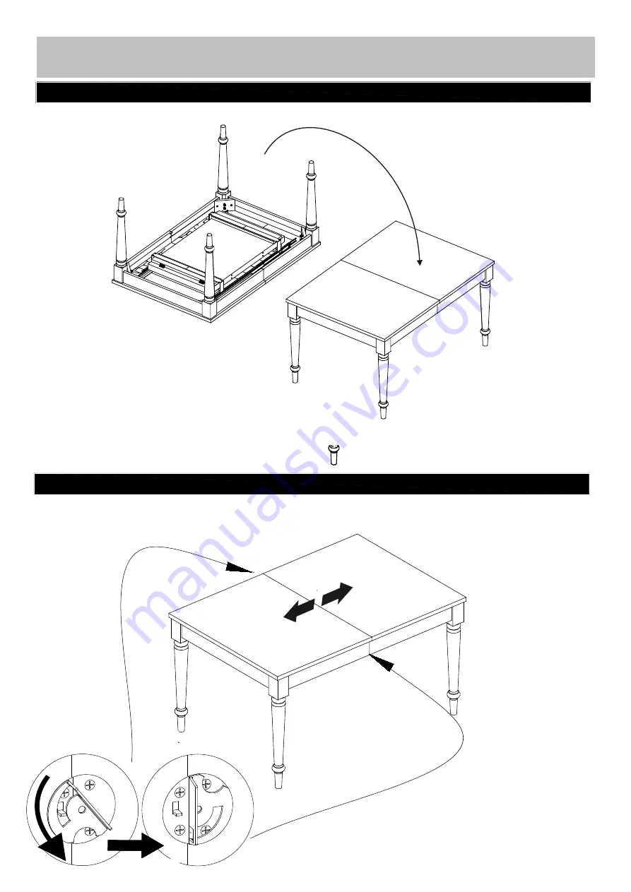 Habitat Turned Leg Dining Table AUST- ET-SS20-A Скачать руководство пользователя страница 7