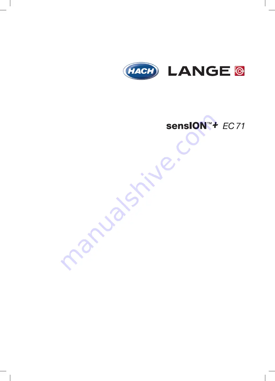 Hach LPV3110.98.0002 Manual Download Page 1