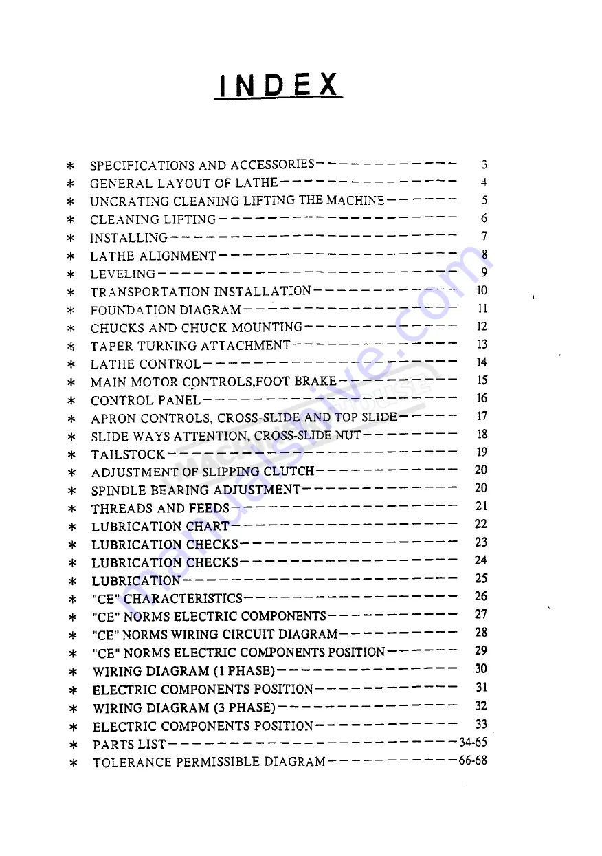 Hafco Metalmaster AL-1000D Instruction Manual Download Page 3