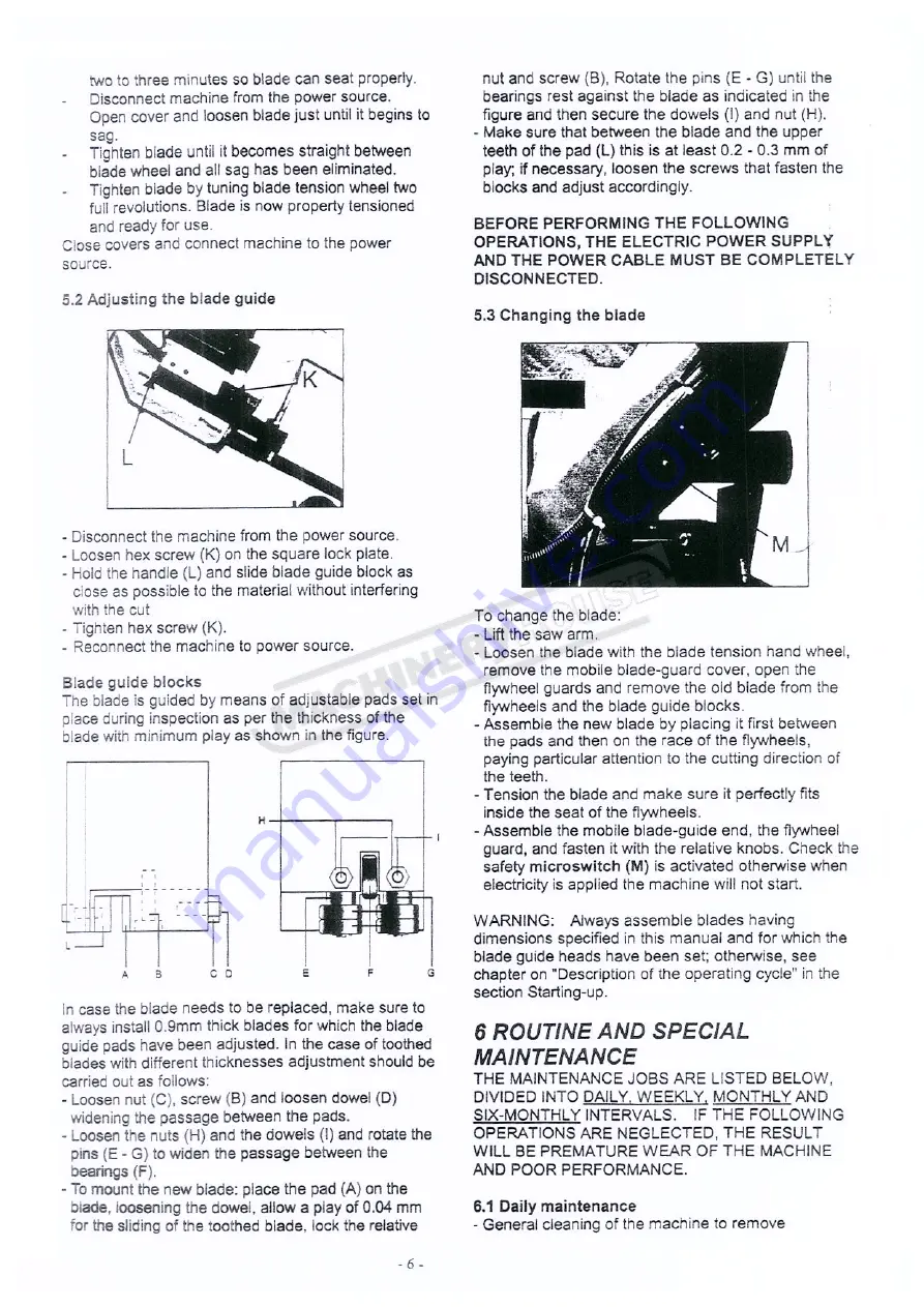 Hafco Metalmaster B060 Скачать руководство пользователя страница 7