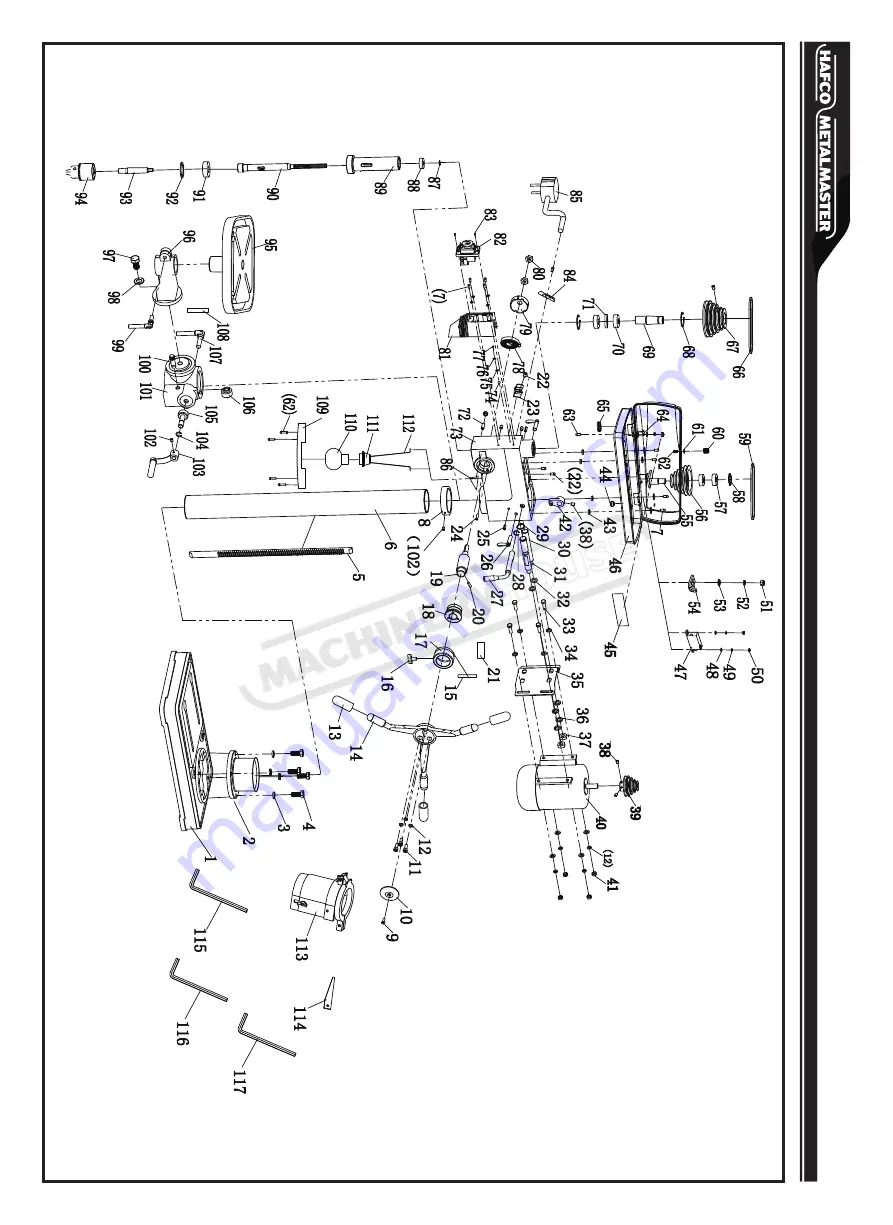 Hafco Metalmaster PD-360 Instruction Manual Download Page 26