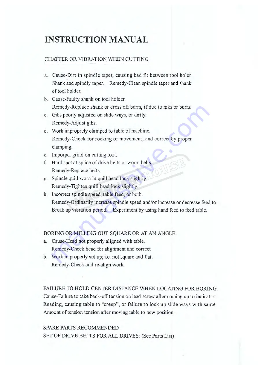 Hafco BM-70VE Instruction Manual Download Page 7