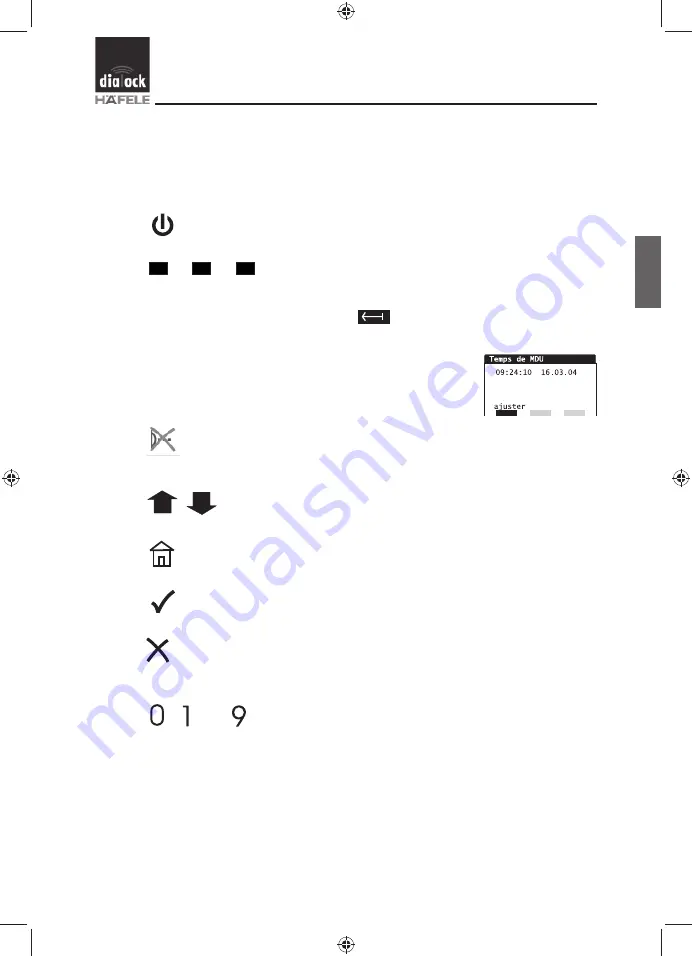 Hafele Dialock MDU 100 Operating Instructions Manual Download Page 99