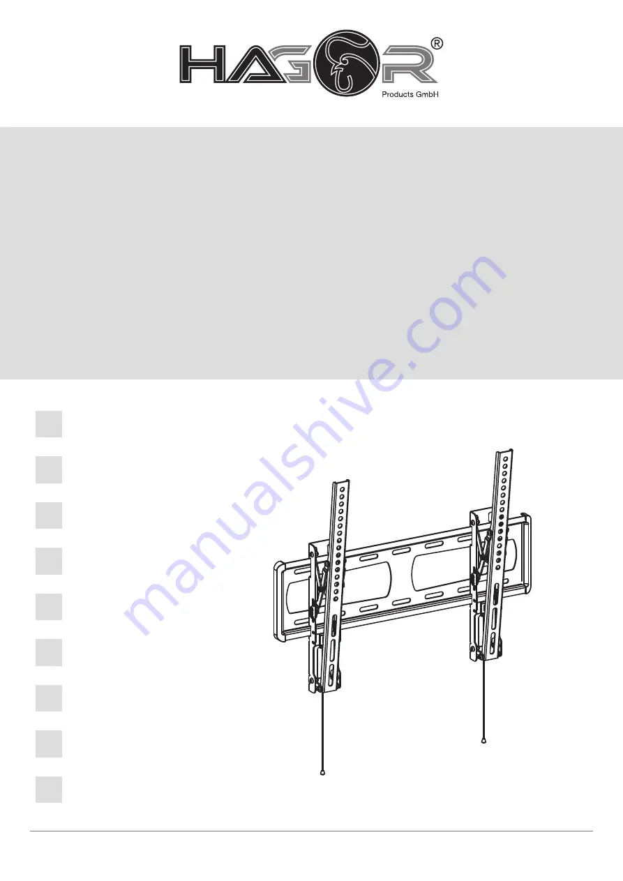 HAGOR BL Tilt 400 Скачать руководство пользователя страница 1