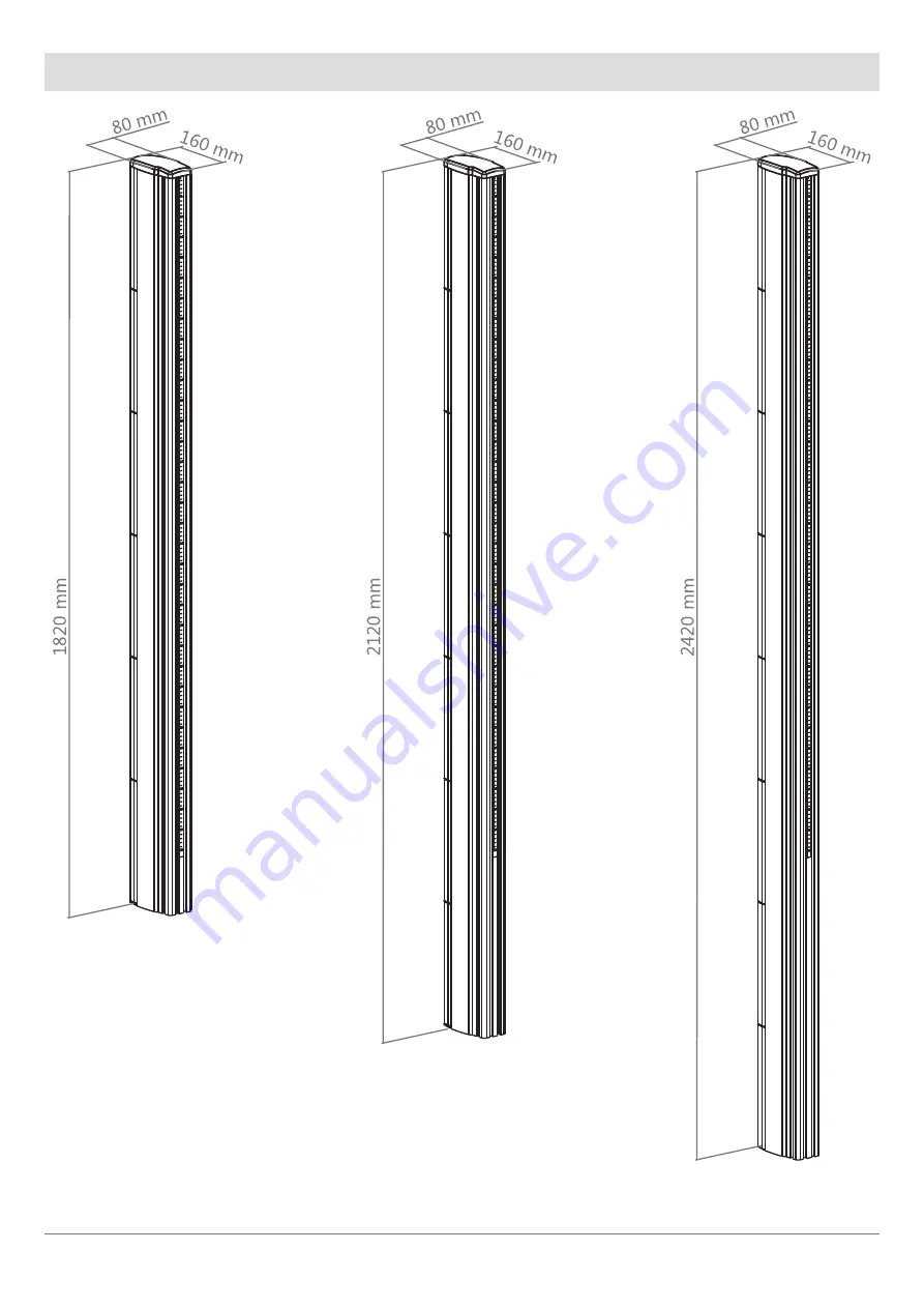 HAGOR CPS Alu pillar 1800 mm Installation Manual Download Page 6