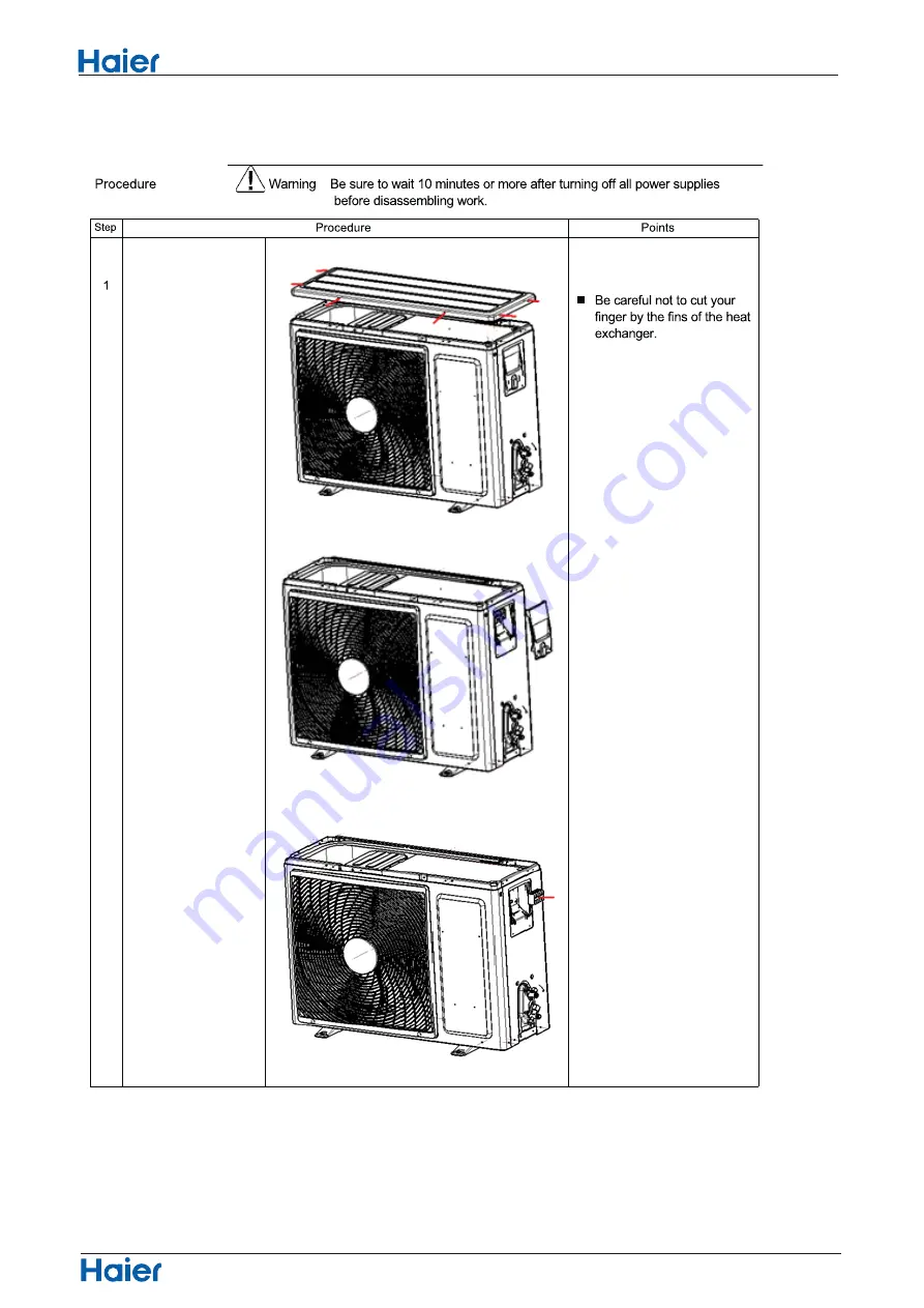 Haier 1U26QE4ERA Service Manual Download Page 68