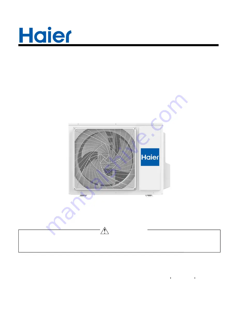 Haier 1U68REMFRA Service Manual Download Page 1