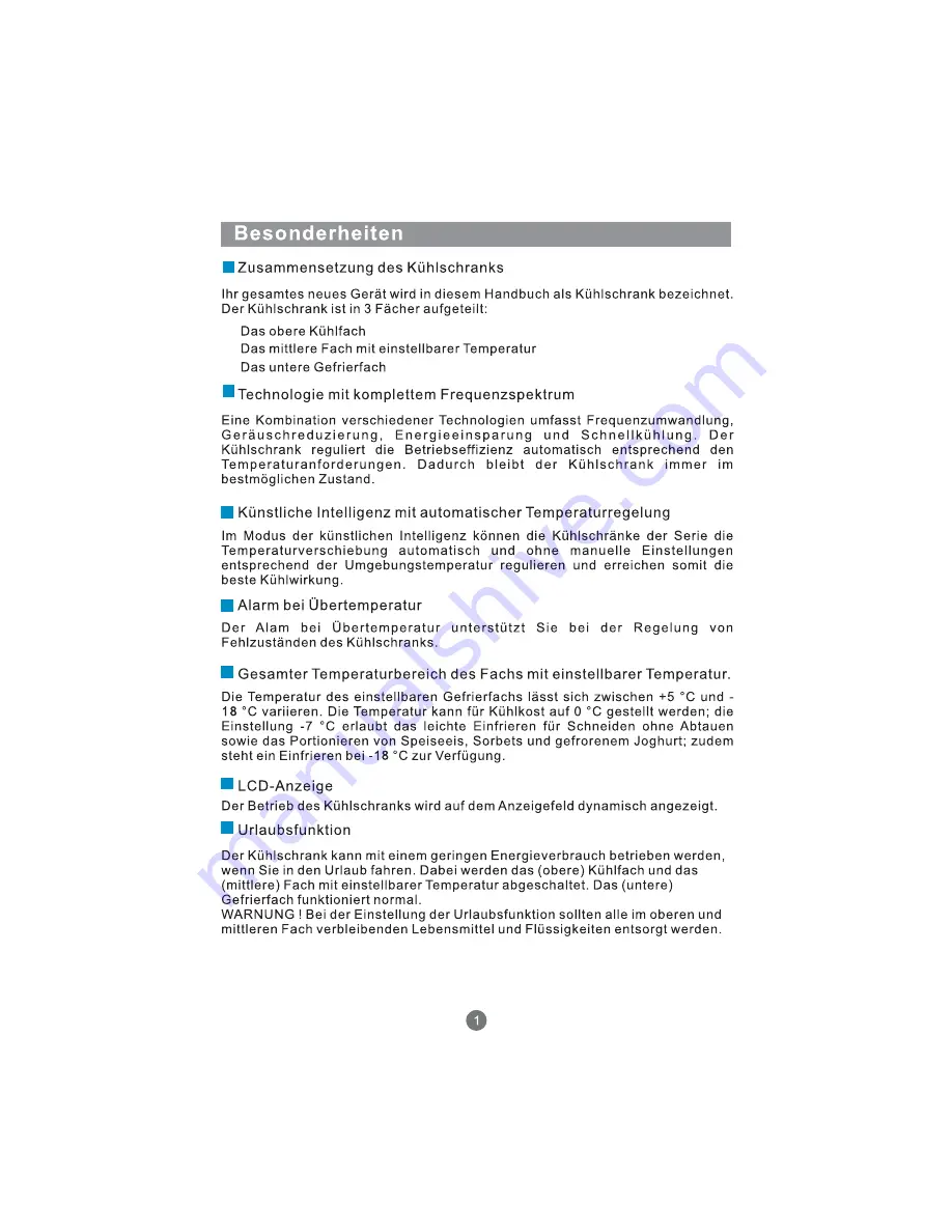 Haier AFD626TF Operation Manual Download Page 32