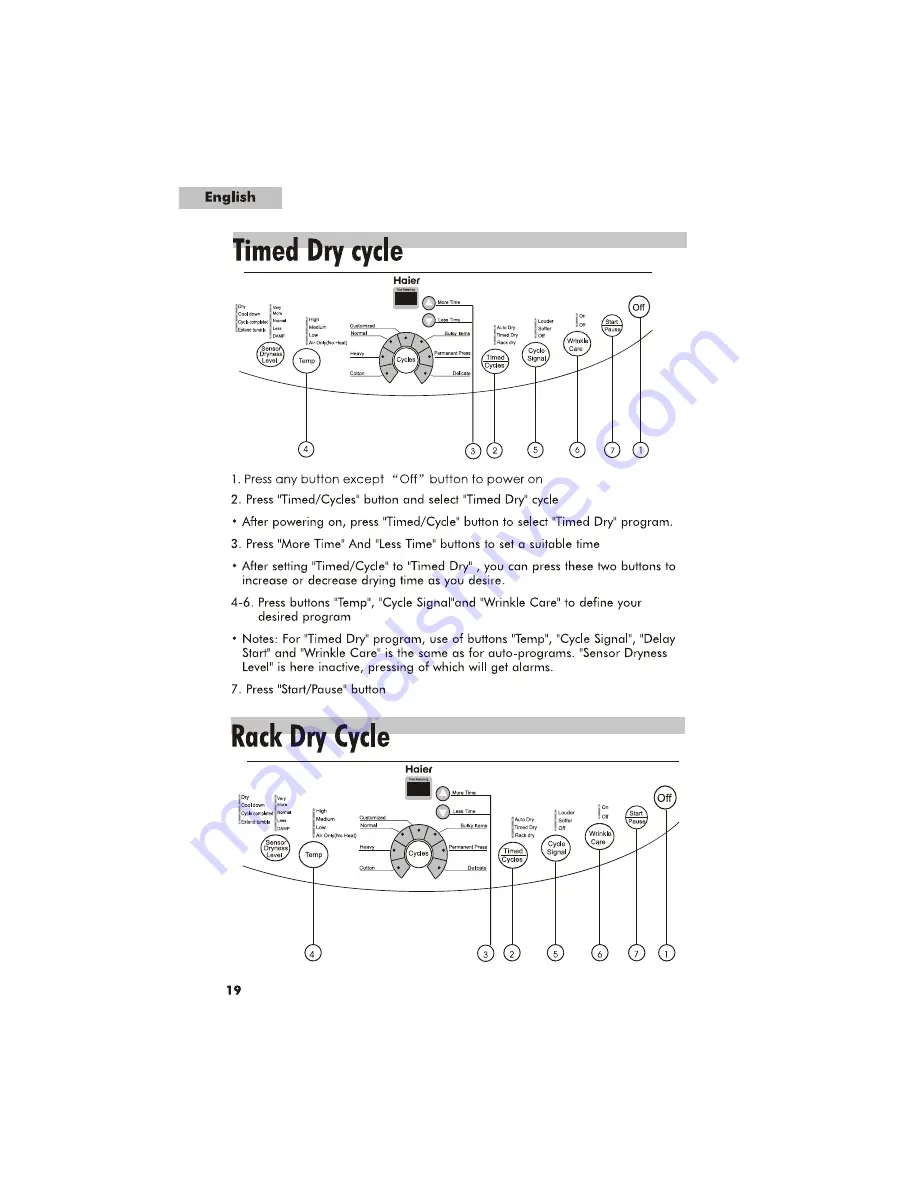 Haier CRDE400AW User Manual Download Page 20