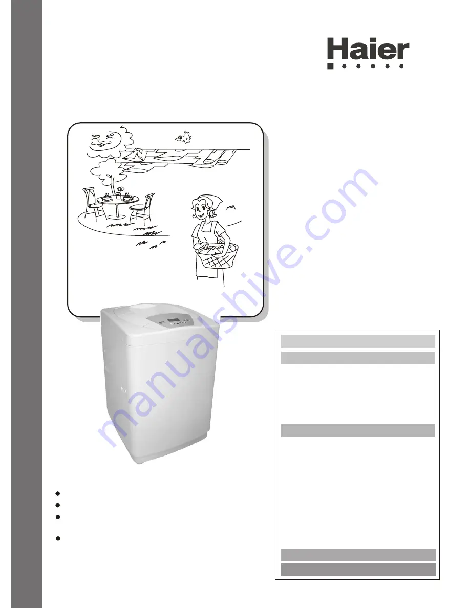 Haier DWE-3120A User Manual Download Page 1