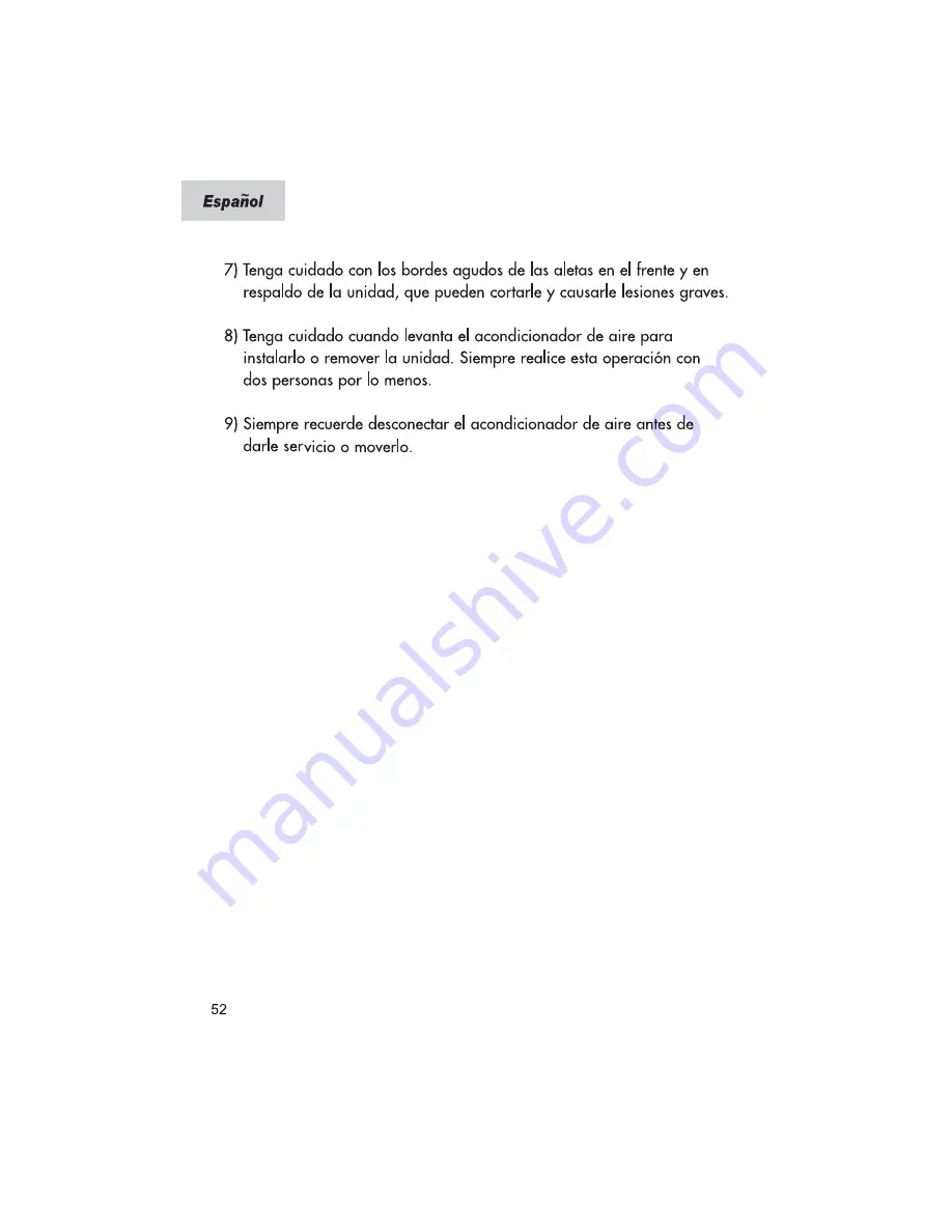 Haier ESA3159 (Spanish) Manual Download Page 3