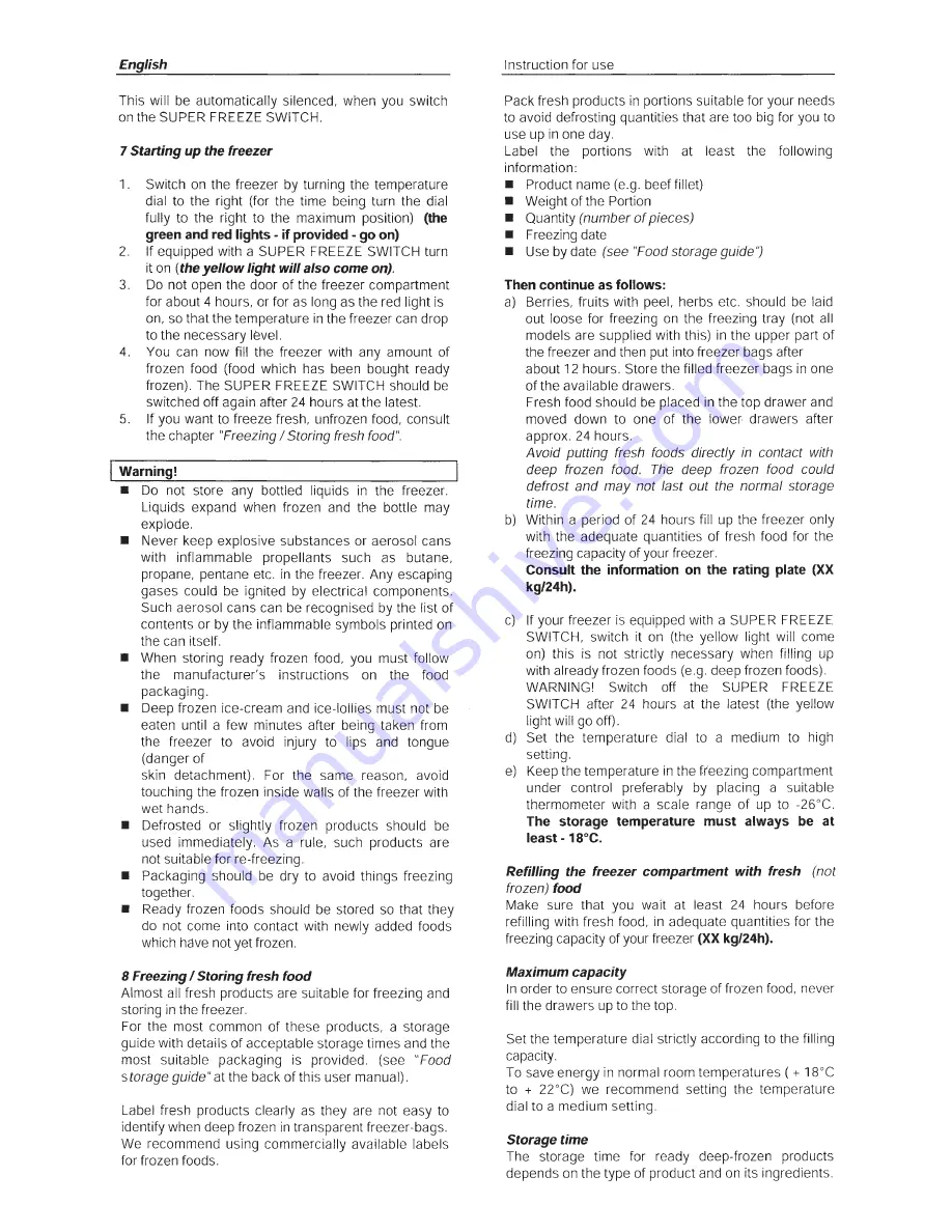 Haier FR-120V Instructions For Use Manual Download Page 27