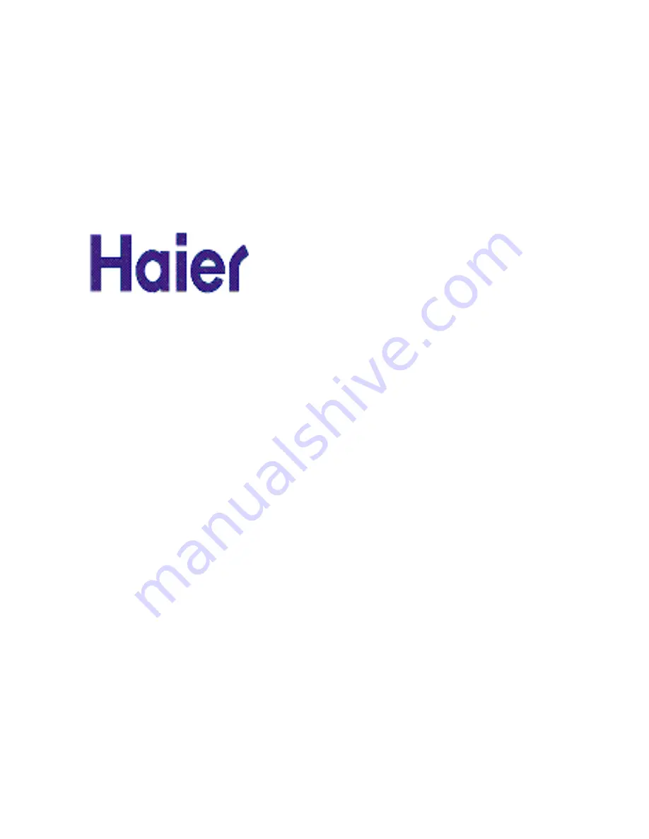 Haier HBF80G Operating Instructions Manual Download Page 1