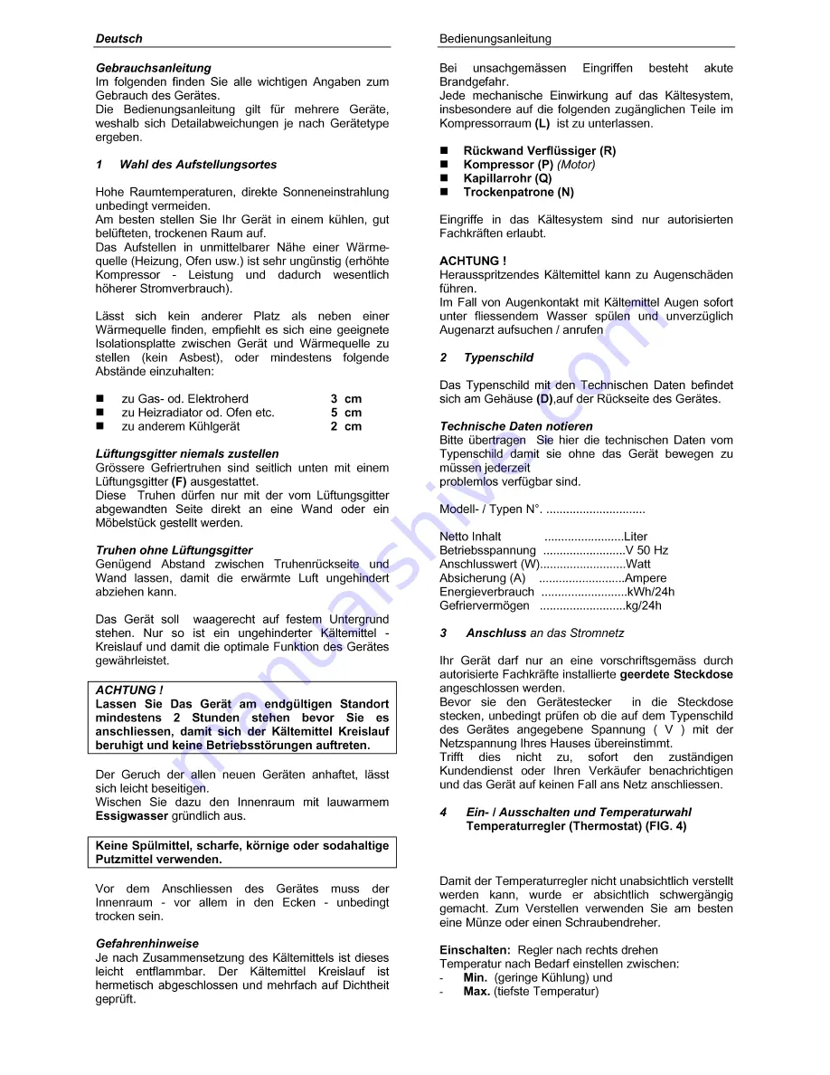 Haier HCF148H-2 Instructions For Use Manual Download Page 5