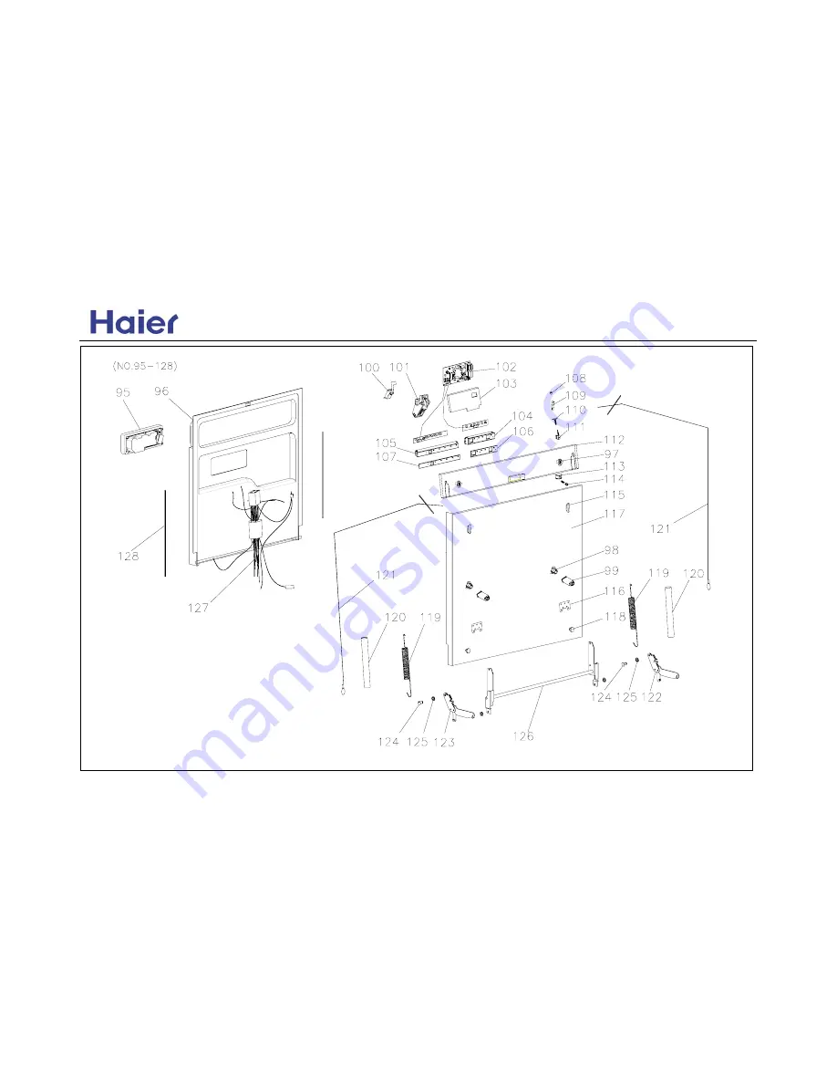 Haier HDW700BI Parts Manual Download Page 4