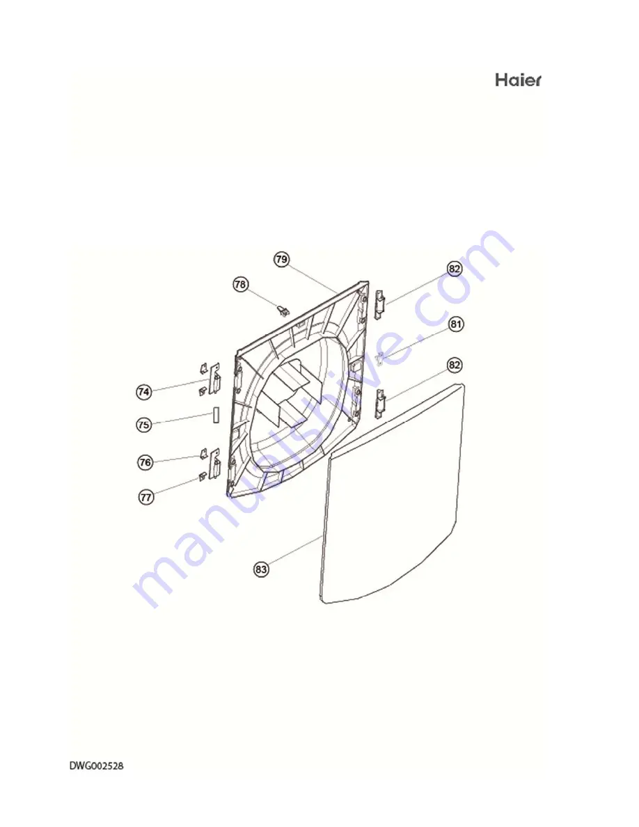 Haier HDY-C70 WH HA AA Parts Manual Download Page 10