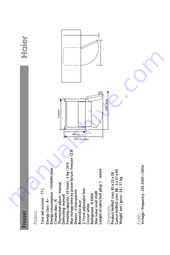 Haier HFRZ-506SM Скачать руководство пользователя страница 15