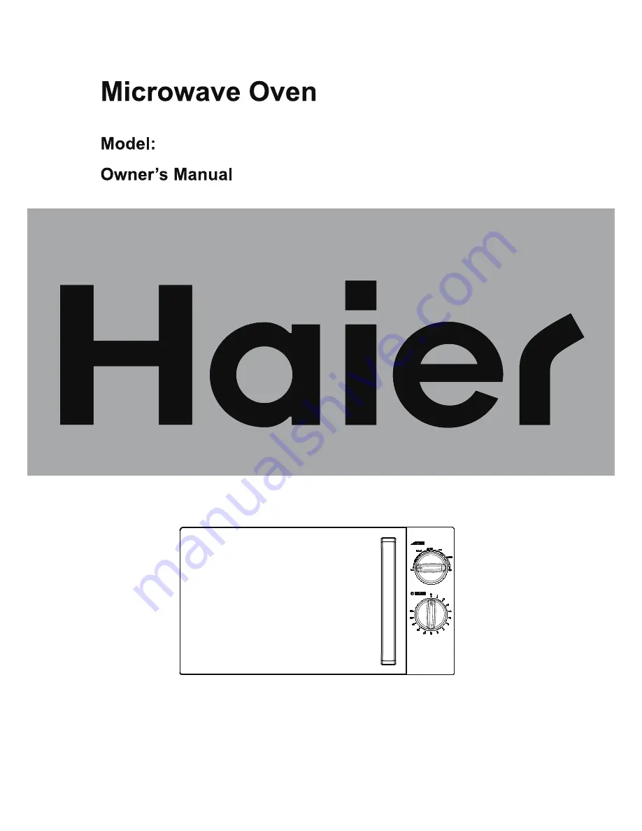 Haier HGL-1770MB Скачать руководство пользователя страница 1