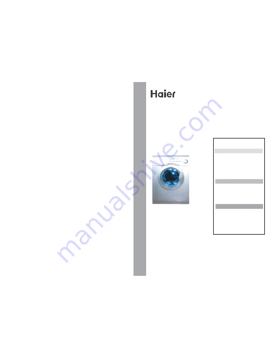 Haier HK1007I Operation Manual Download Page 1