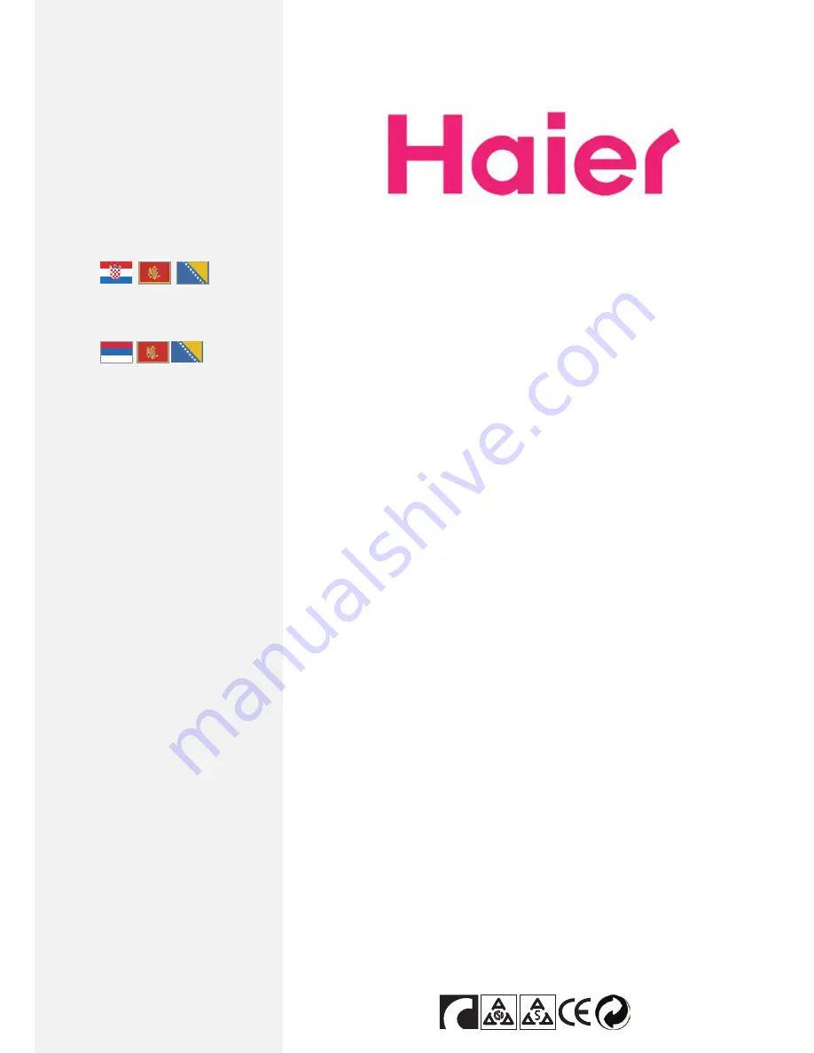 Haier HK1207TVE User Manual Download Page 1