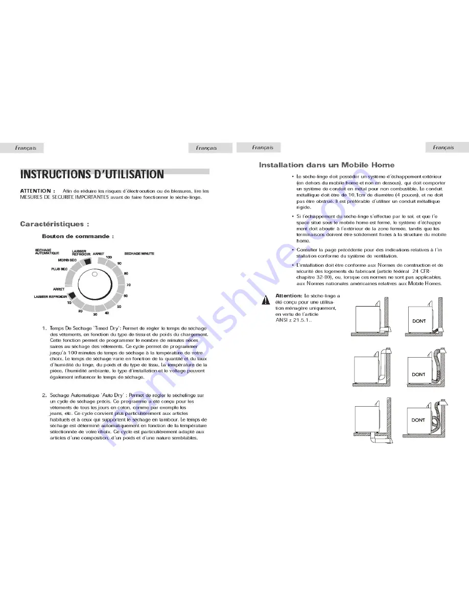 Haier HLF13EC (French) Manuel D'Utilisation Download Page 5