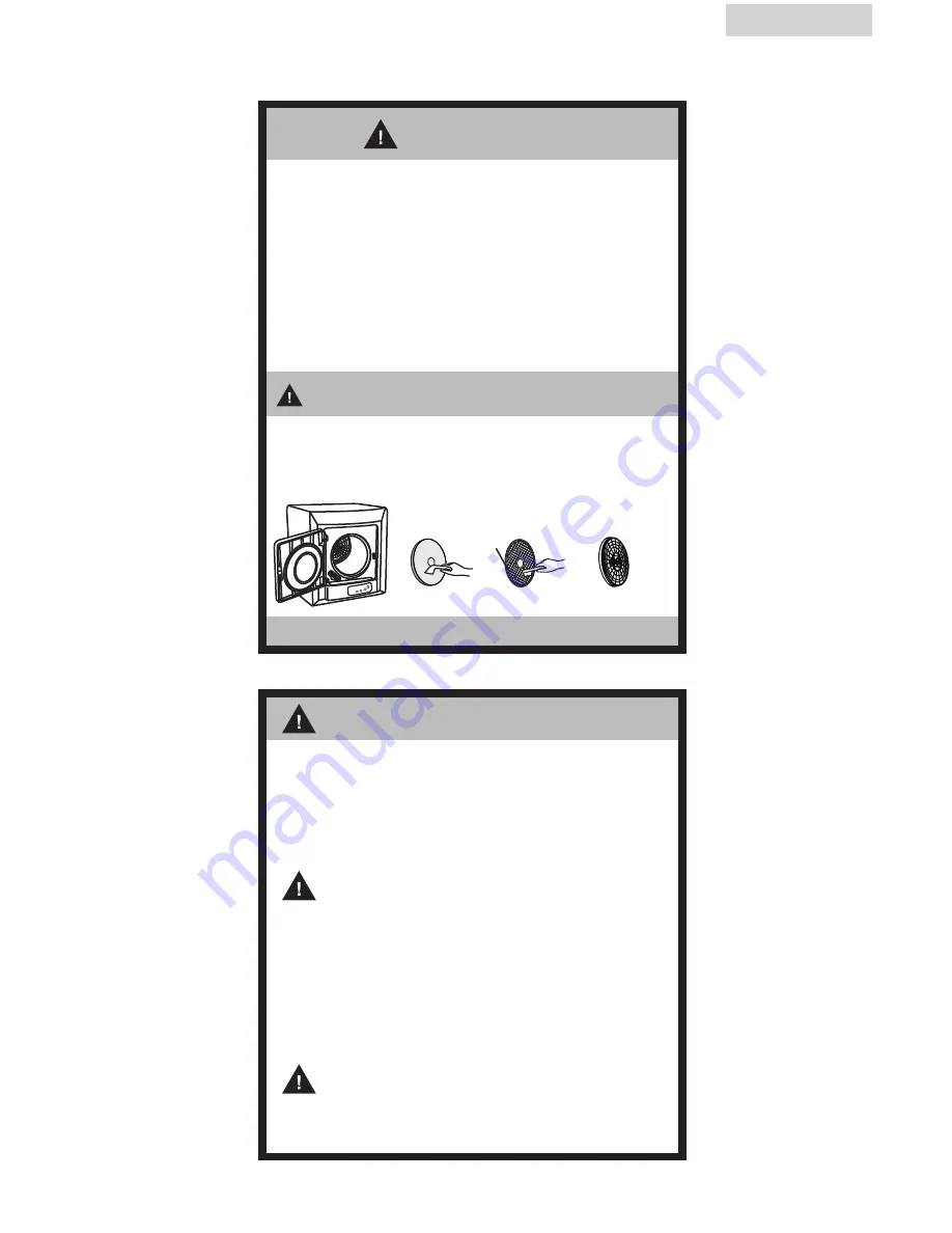 Haier HLP140E - 2.6 cu. Ft. Portable Vented Electric Dryer User Manual Download Page 17