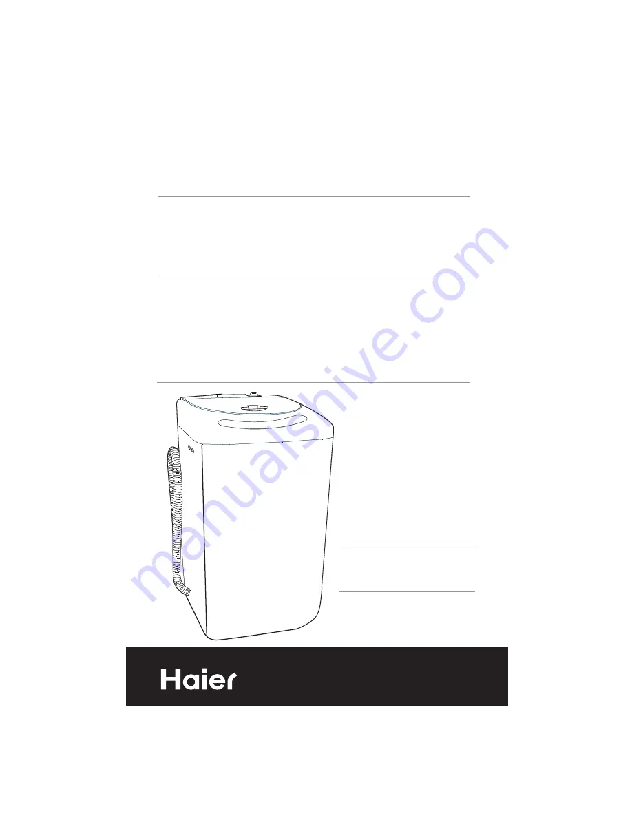 Haier HLP21 User Manual Download Page 1