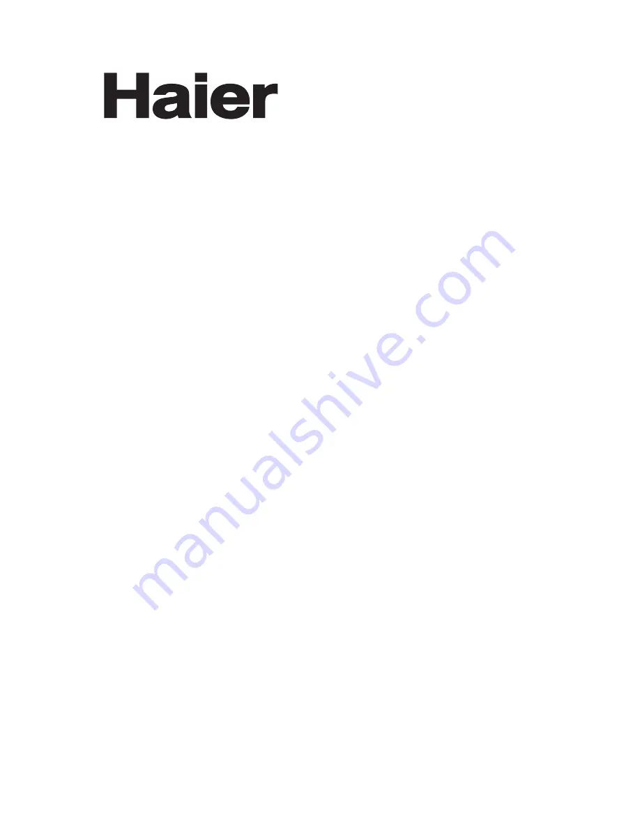 Haier HM1000T Installation And Operating Instrictions Download Page 1