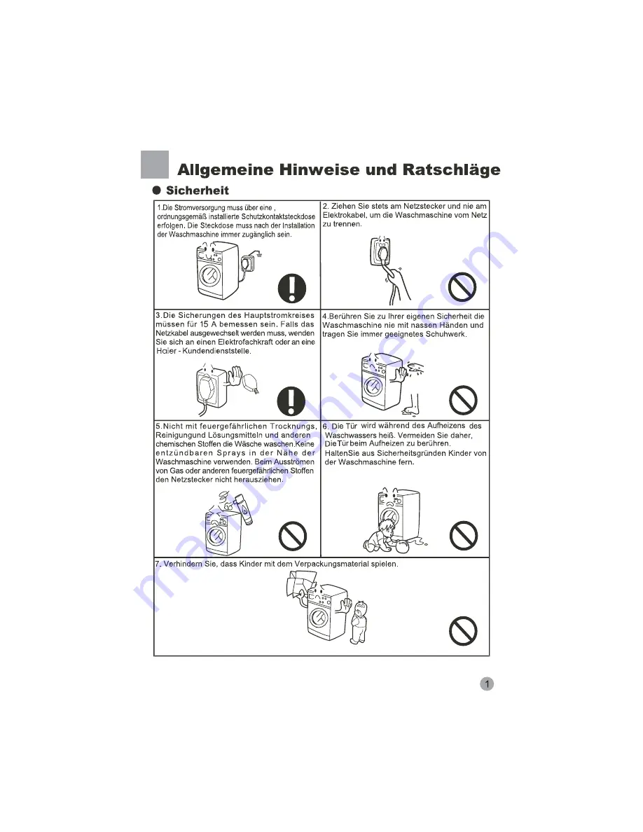 Haier HNS1000ME (German) Bedienungsanleitung Download Page 3