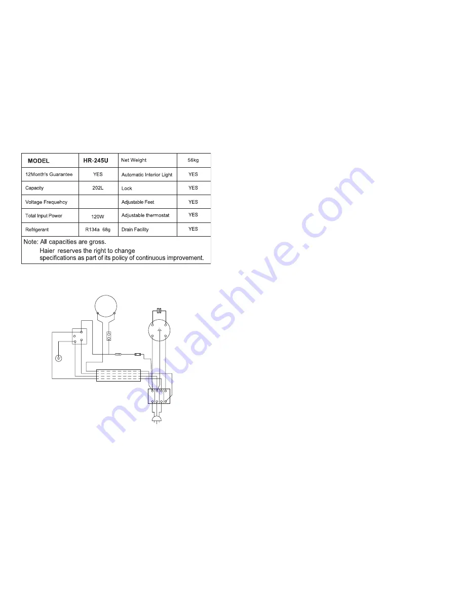 Haier HR-245 Owner'S Manual Download Page 3