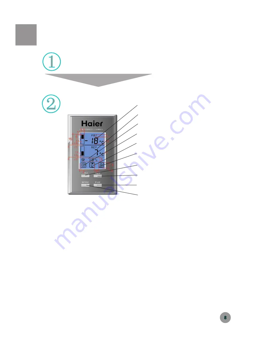 Haier HRF-340H Operation Manual Download Page 10