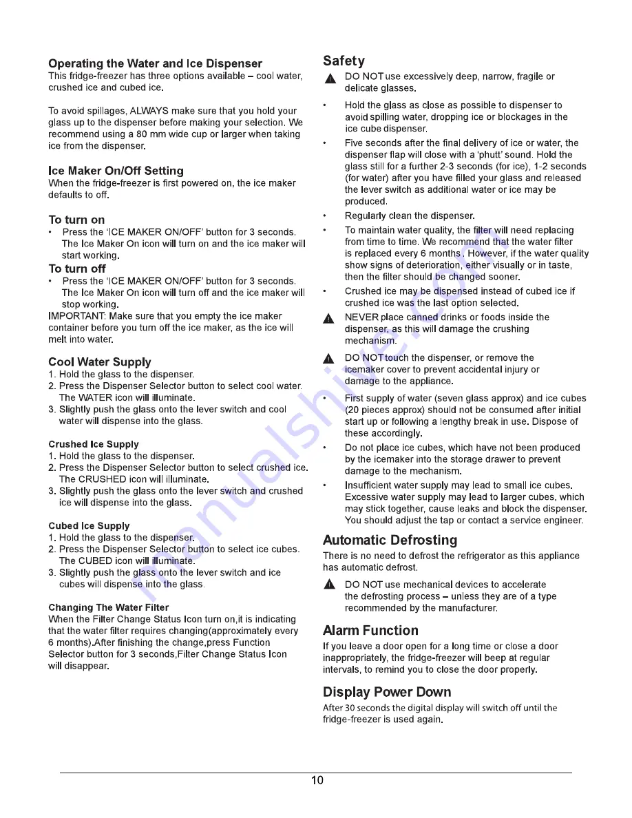 Haier HSBS610IS Installation Instructions And User Manual Download Page 13