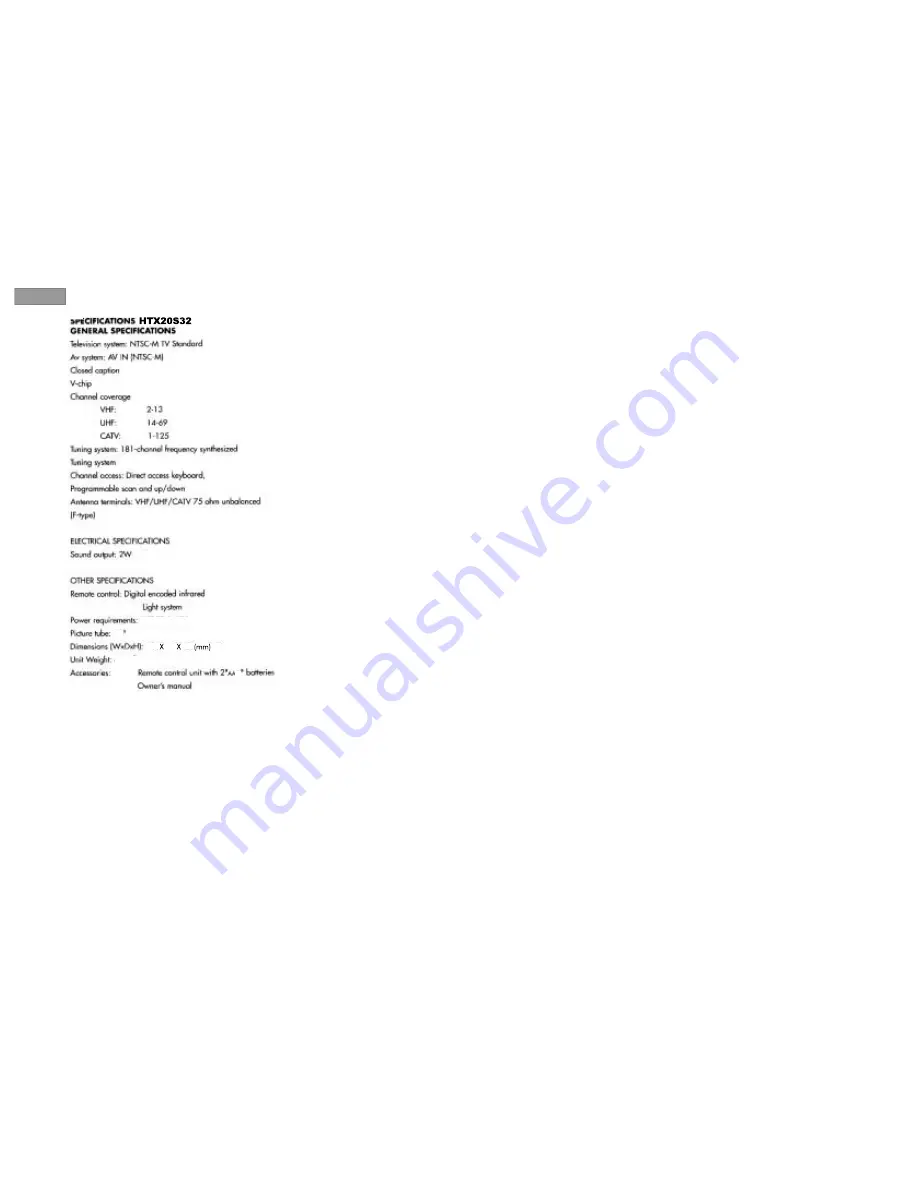 Haier HTX20S32 User Manual Download Page 7