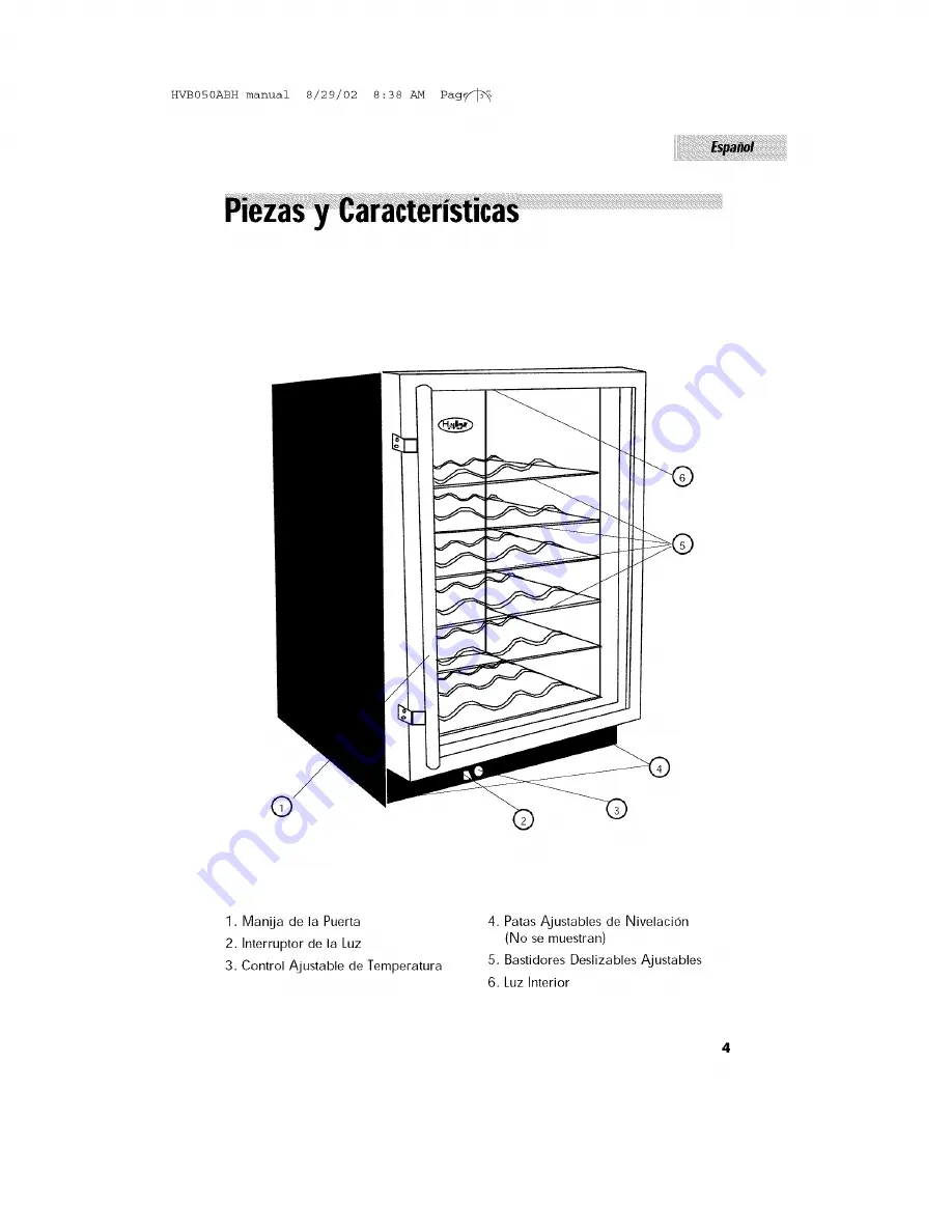 Haier HVB050ABH - Designer Series 50 Bottle Capacity Wine Cellar Скачать руководство пользователя страница 34