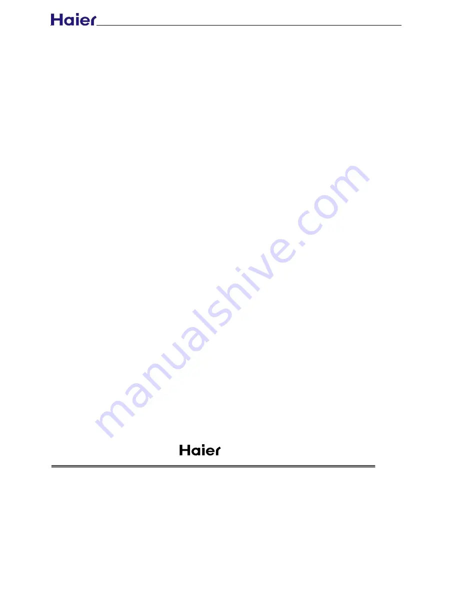 Haier HVS1000 Service Manual Download Page 26