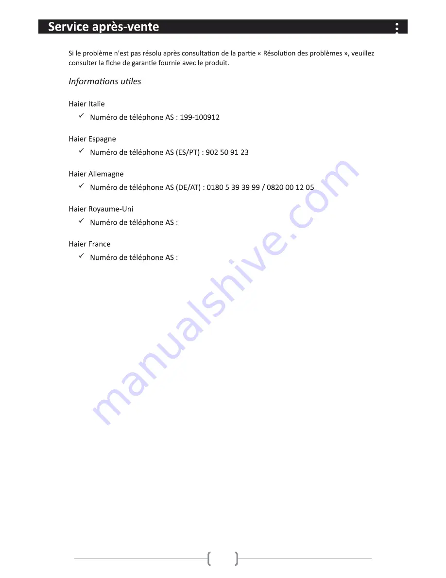 Haier HW100-1211N-F User Manual Download Page 44