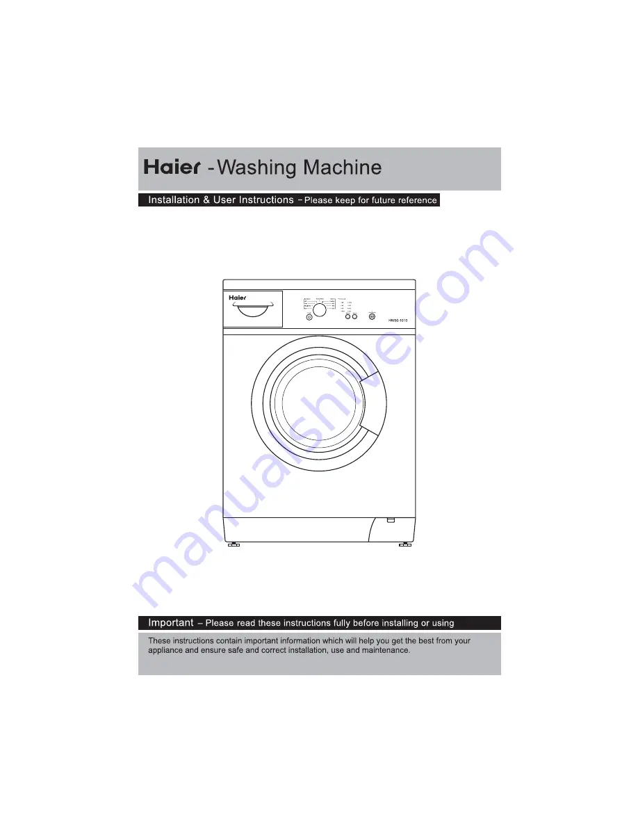 Haier HW50-1010 Скачать руководство пользователя страница 21