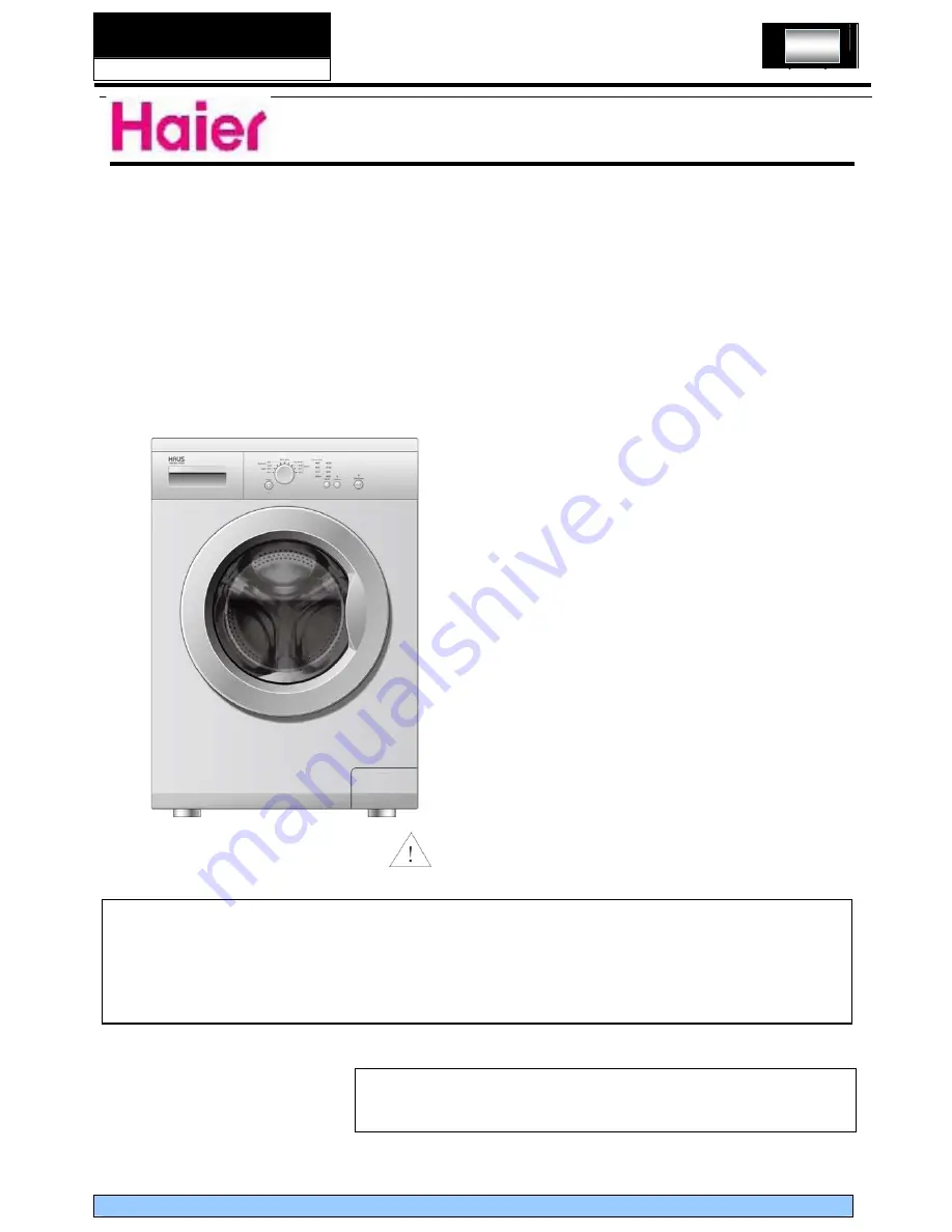 Haier HW50-1010S Service Manual Download Page 1