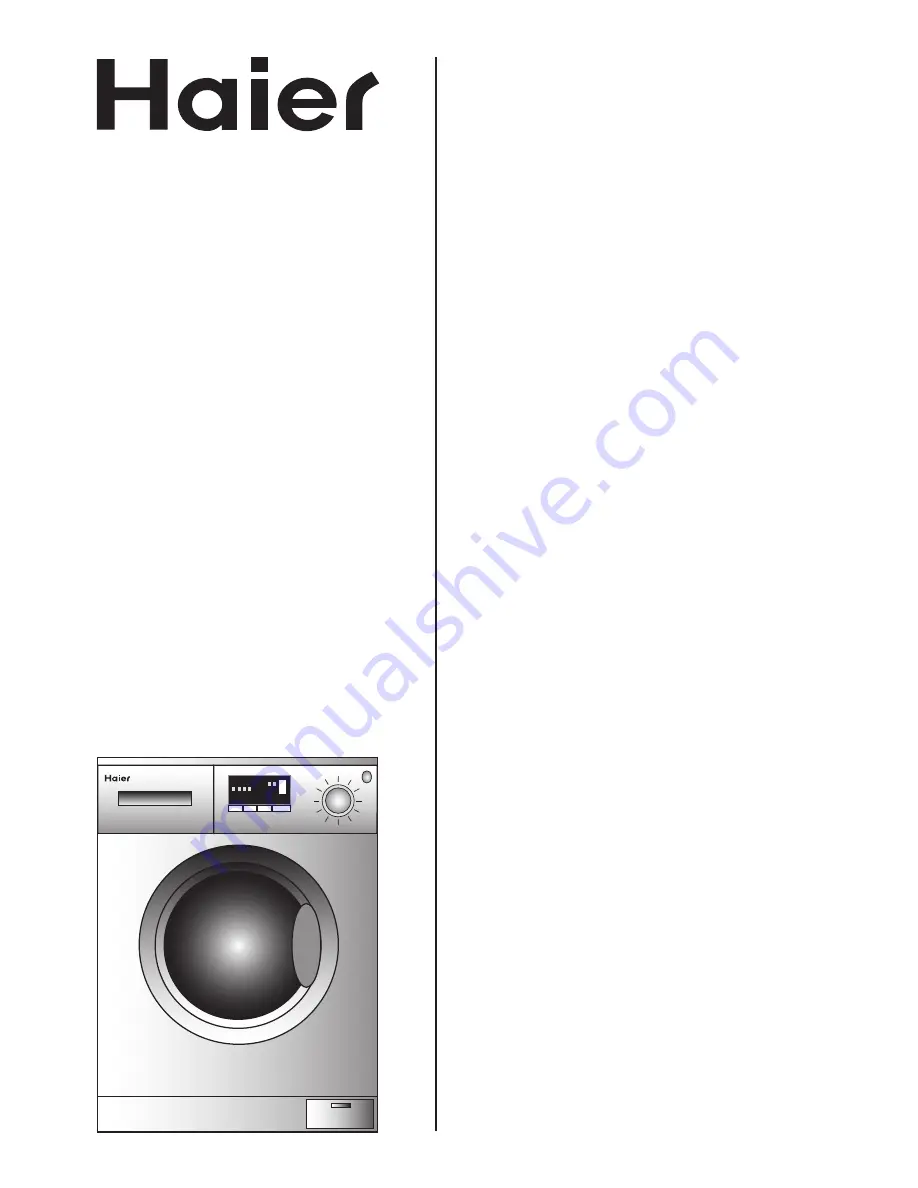 Haier HWD-D1000TXVE User Manual Download Page 1