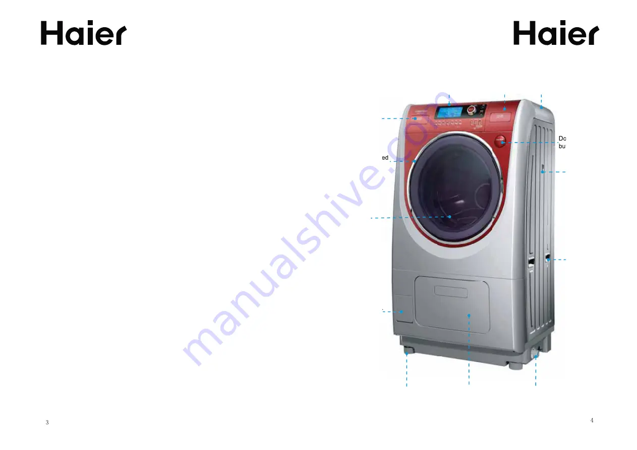 Haier HWD10-12HDDR Operating Instructions Manual Download Page 4