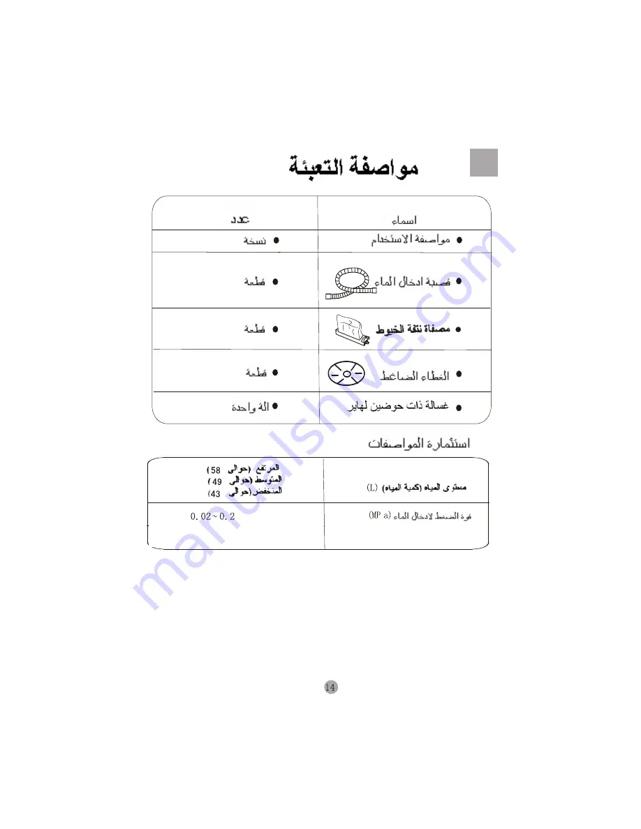 Haier HWM110-187S (Arabic) ‫دليل االستخدام Download Page 1