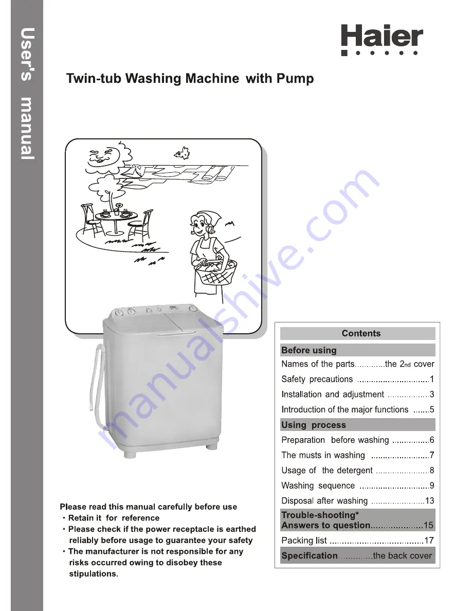 Haier HWM72-276P User Manual Download Page 1