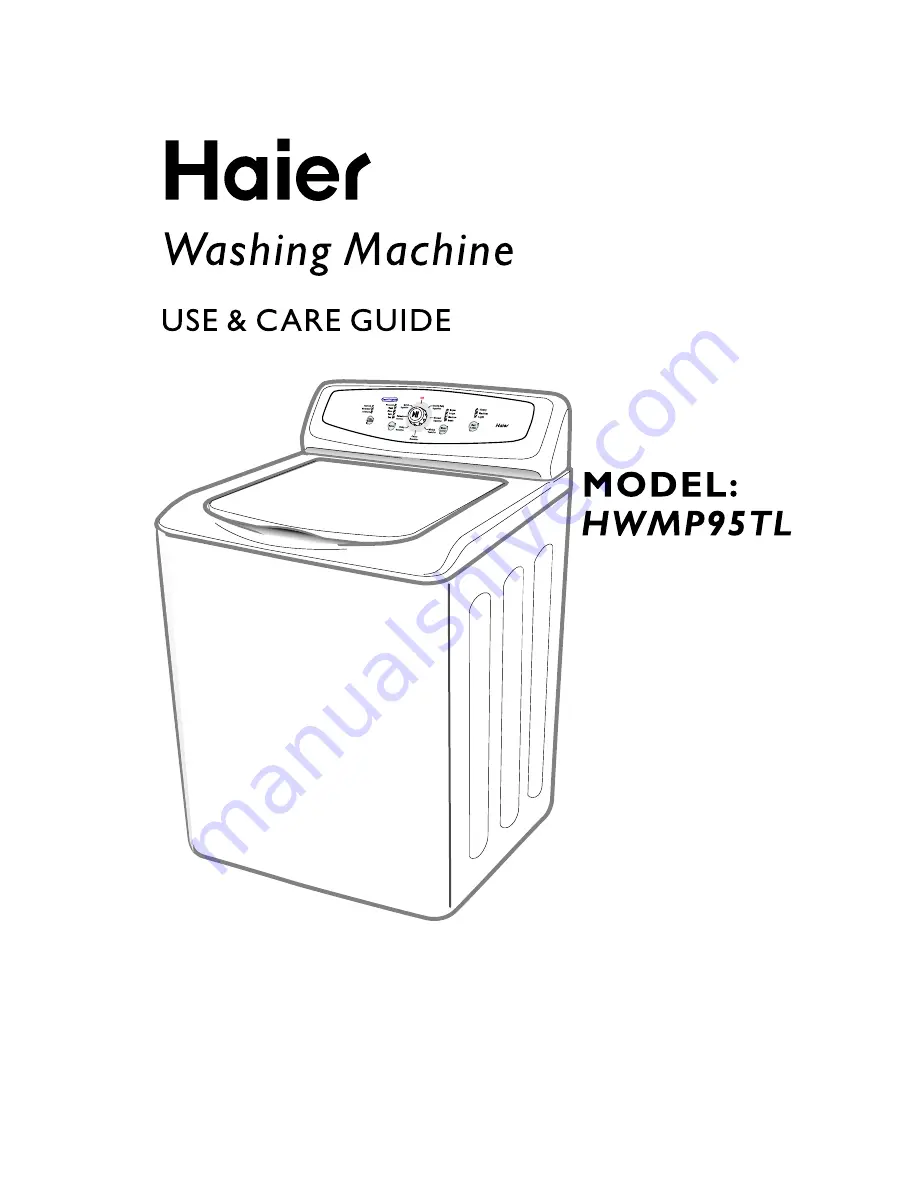 Haier HWMP95TL User Manual Download Page 1