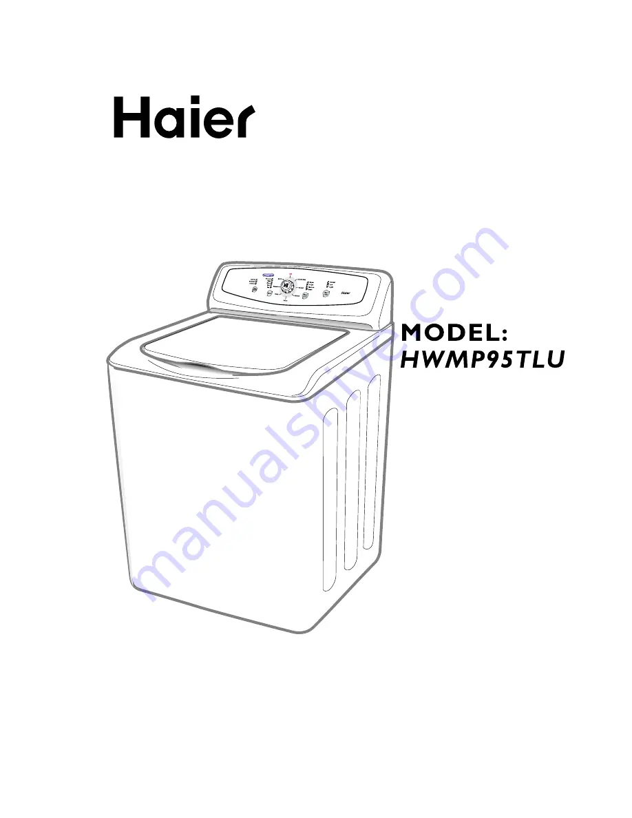 Haier HWMP95TLU Скачать руководство пользователя страница 1