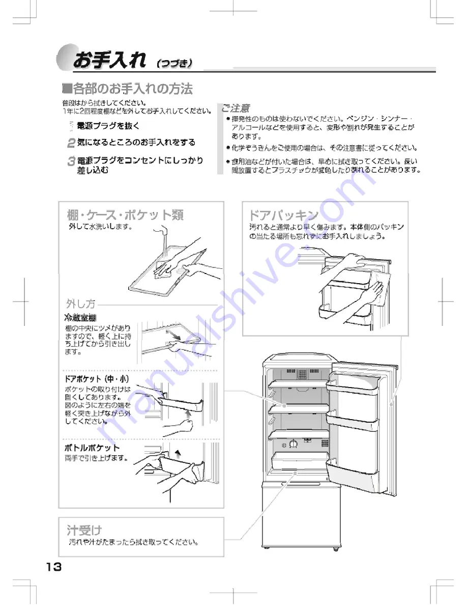 Haier JR-NF170B (Japanese) Manual Download Page 14