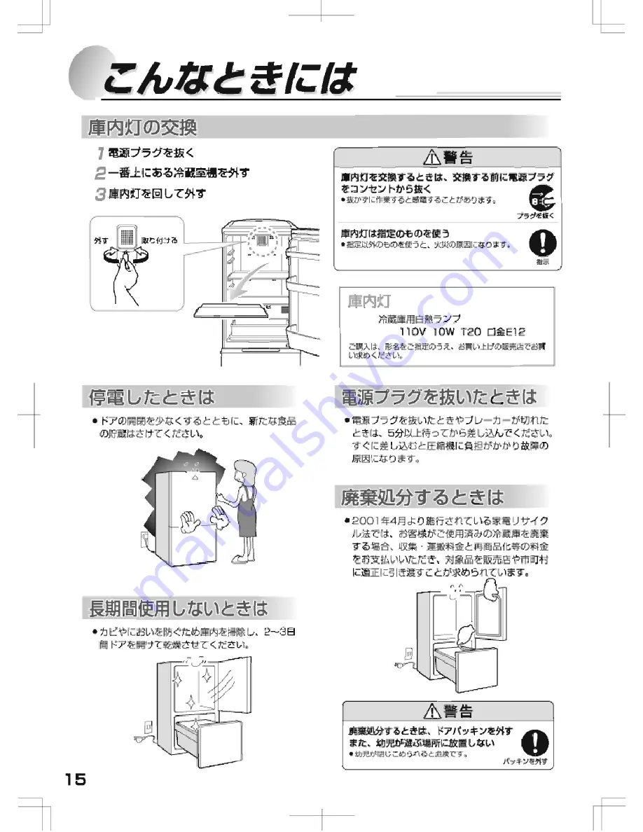 Haier JR-NF170B (Japanese) Manual Download Page 16