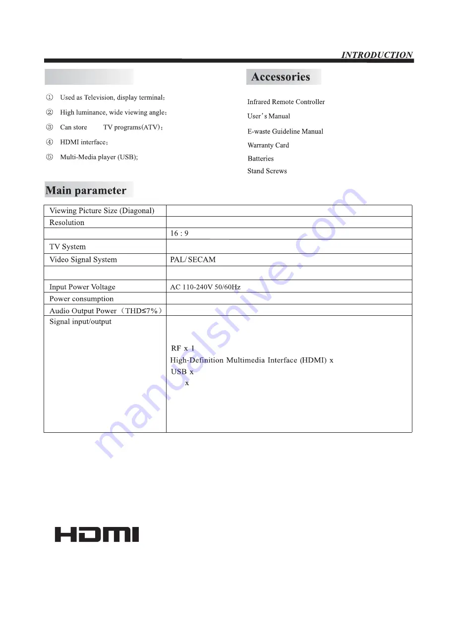 Haier LE32D2000 User Manual Download Page 5