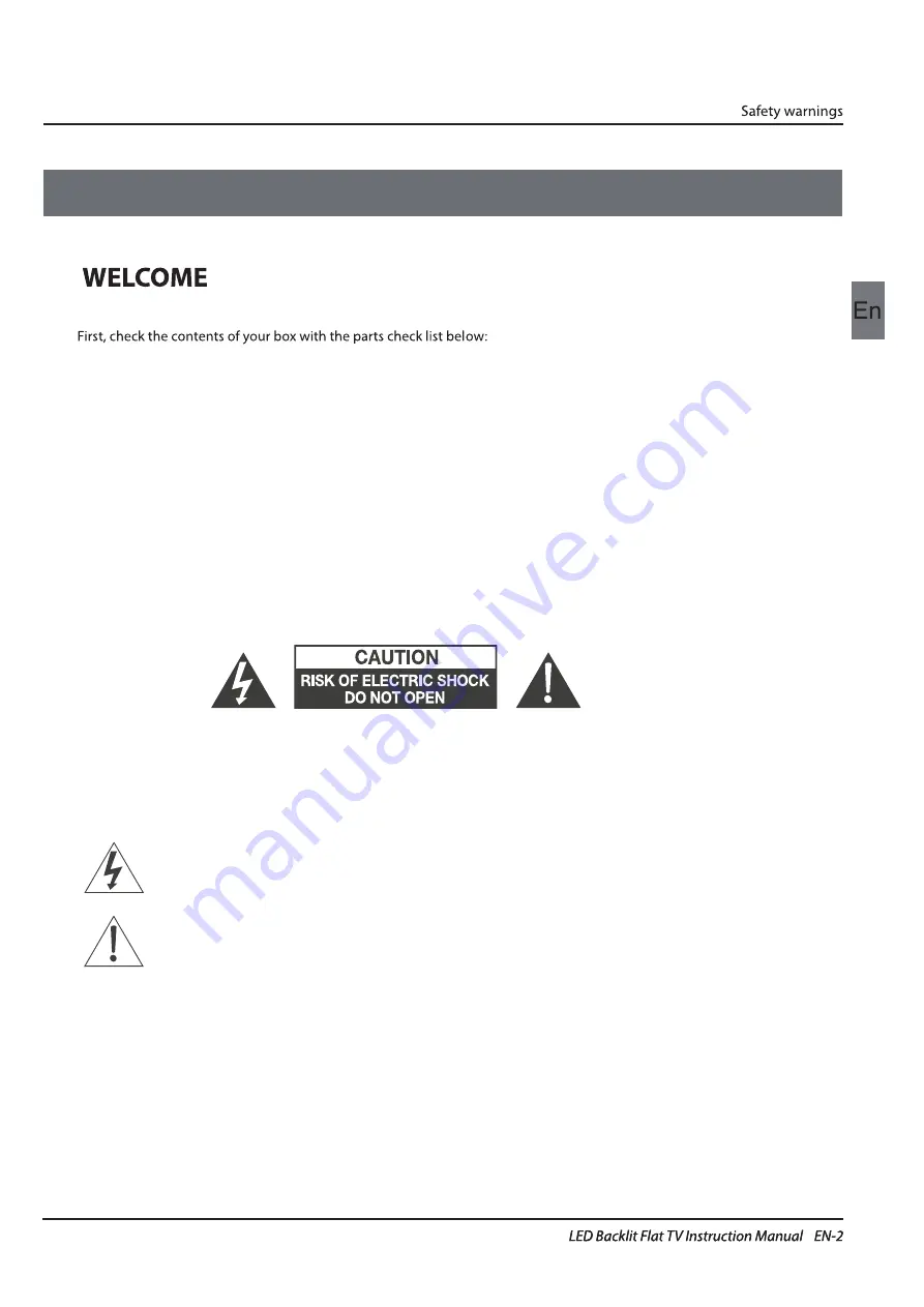 Haier LE42H6600CU Instruction Manual Download Page 4