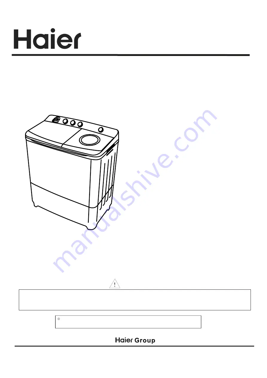 Haier LMDR0224PBAB0 Service Manual Download Page 1